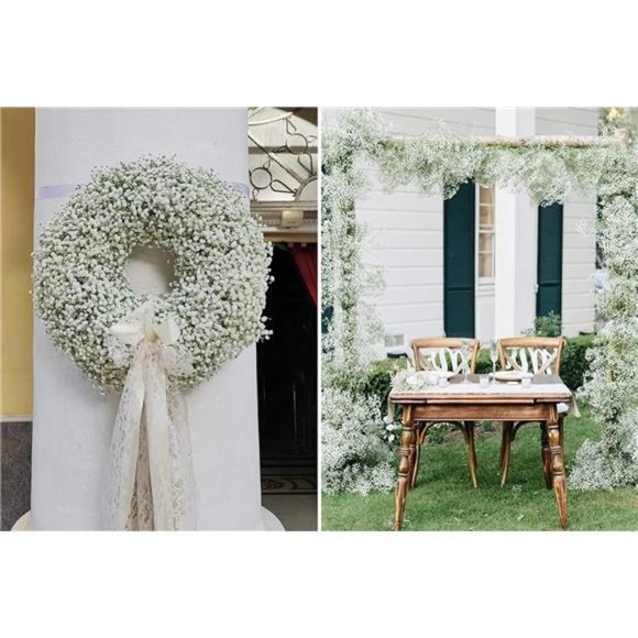 Babys Breath Artificial Flowers, 24 Pcs Fake Flowers Gypsophila Bouquet Fall - Picture 4 of 6